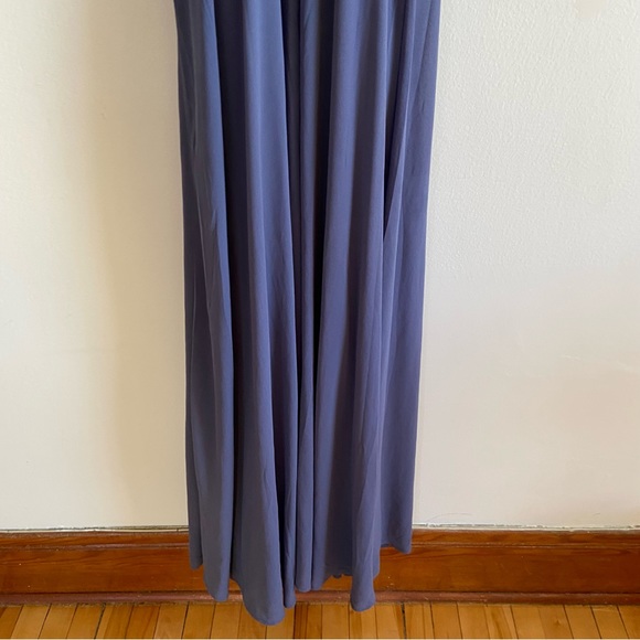 SOLD **********Lulu’s chiffon blue waist tie maxi dress - Picture 6 of 11